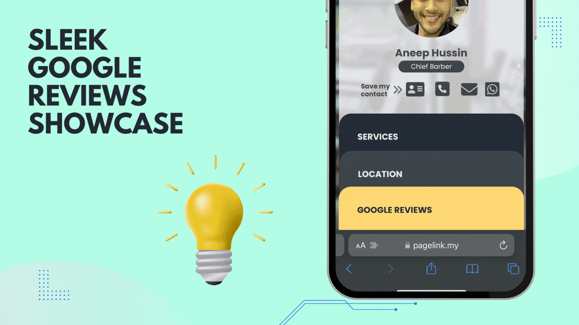 Google Reviews website design